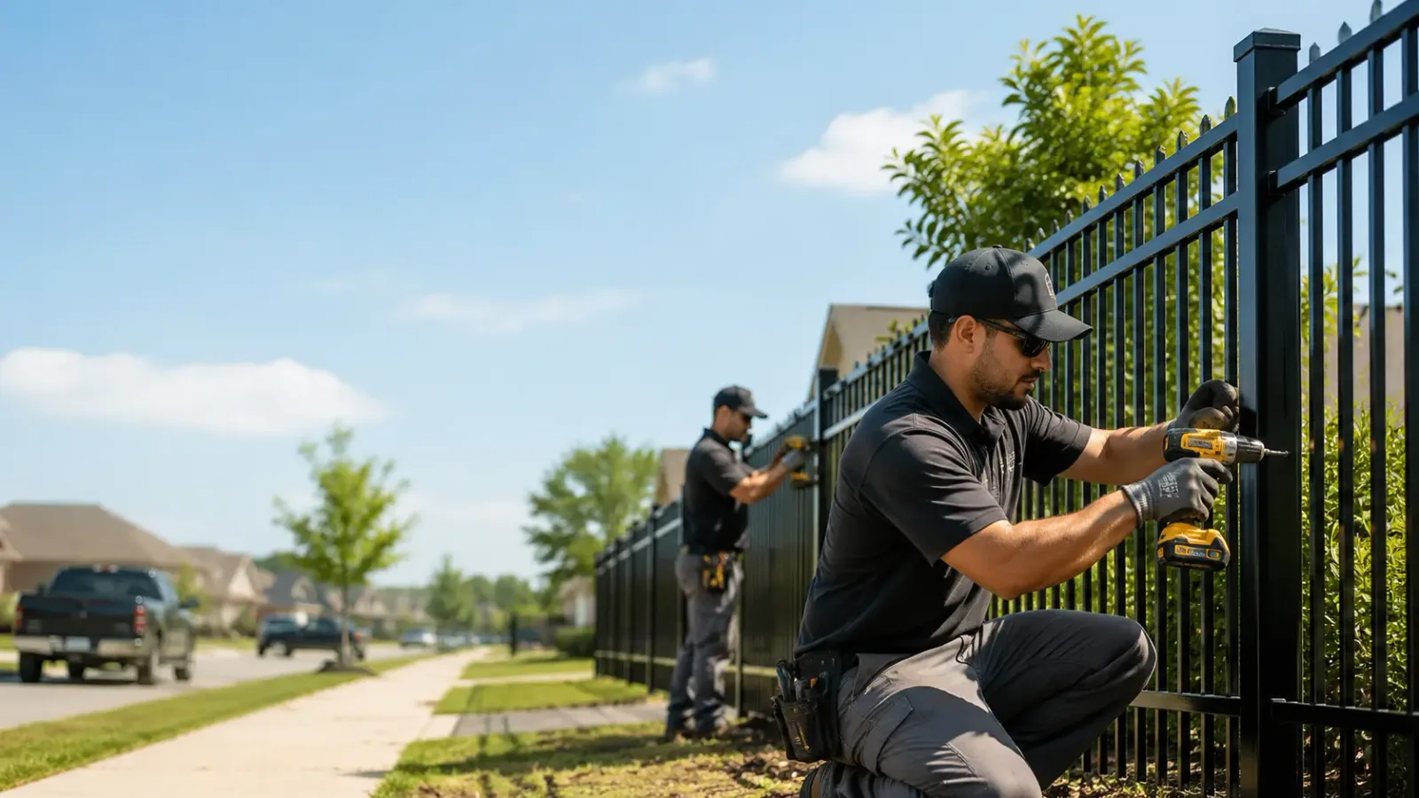 Metal Fence Installation in Old Glory, TX